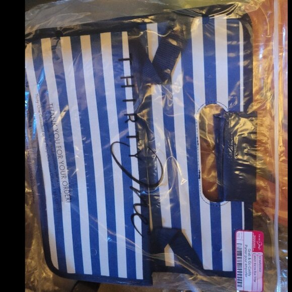Grab and Go Caddy Thirty-One Marine Blue Stripe. - Picture 3 of 3